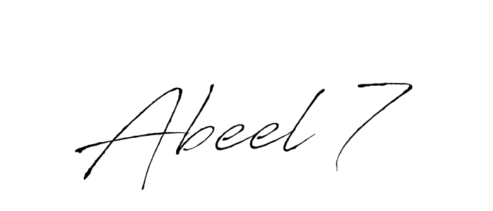 The best way (Antro_Vectra) to make a short signature is to pick only two or three words in your name. The name Abeel 7 include a total of six letters. For converting this name. Abeel 7 signature style 6 images and pictures png