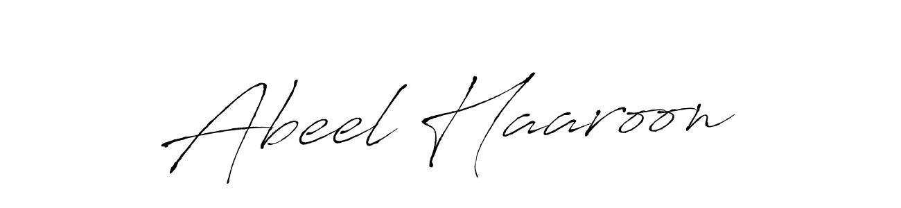 Abeel Haaroon stylish signature style. Best Handwritten Sign (Antro_Vectra) for my name. Handwritten Signature Collection Ideas for my name Abeel Haaroon. Abeel Haaroon signature style 6 images and pictures png