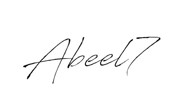 Make a beautiful signature design for name Abeel7. Use this online signature maker to create a handwritten signature for free. Abeel7 signature style 6 images and pictures png