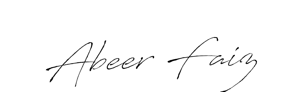 Make a beautiful signature design for name Abeer Faiz. Use this online signature maker to create a handwritten signature for free. Abeer Faiz signature style 6 images and pictures png