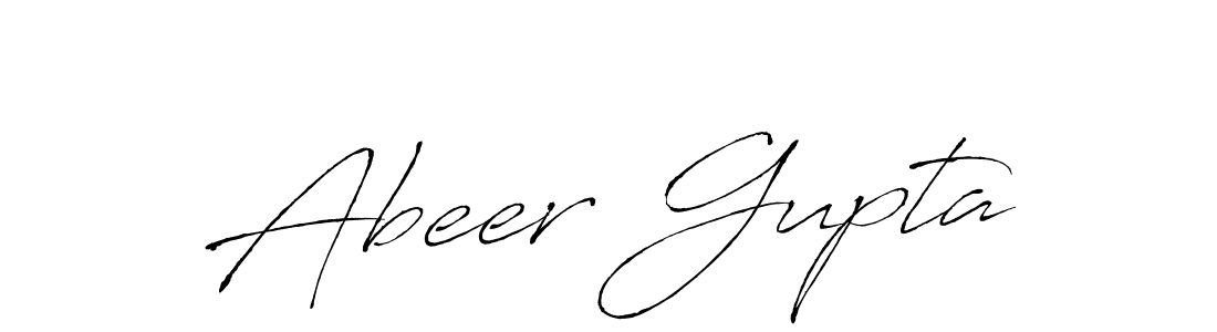 Design your own signature with our free online signature maker. With this signature software, you can create a handwritten (Antro_Vectra) signature for name Abeer Gupta. Abeer Gupta signature style 6 images and pictures png