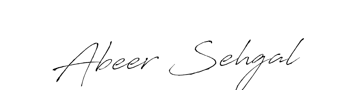 Create a beautiful signature design for name Abeer Sehgal. With this signature (Antro_Vectra) fonts, you can make a handwritten signature for free. Abeer Sehgal signature style 6 images and pictures png