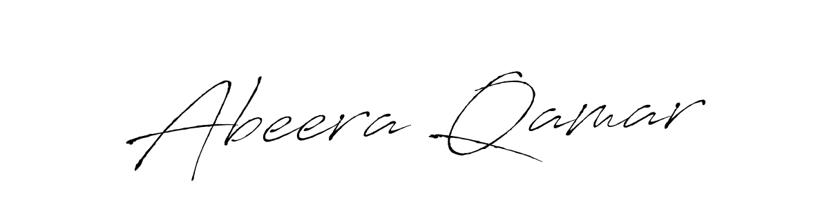 Use a signature maker to create a handwritten signature online. With this signature software, you can design (Antro_Vectra) your own signature for name Abeera Qamar. Abeera Qamar signature style 6 images and pictures png