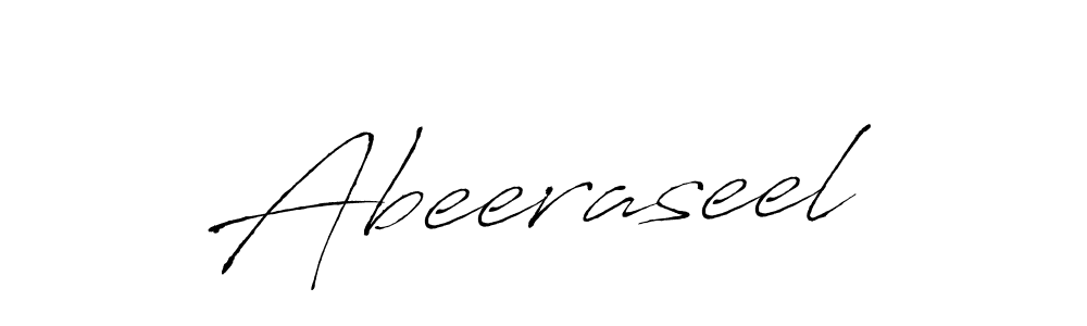 Use a signature maker to create a handwritten signature online. With this signature software, you can design (Antro_Vectra) your own signature for name Abeeraseel. Abeeraseel signature style 6 images and pictures png