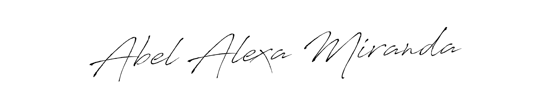 You should practise on your own different ways (Antro_Vectra) to write your name (Abel Alexa Miranda) in signature. don't let someone else do it for you. Abel Alexa Miranda signature style 6 images and pictures png