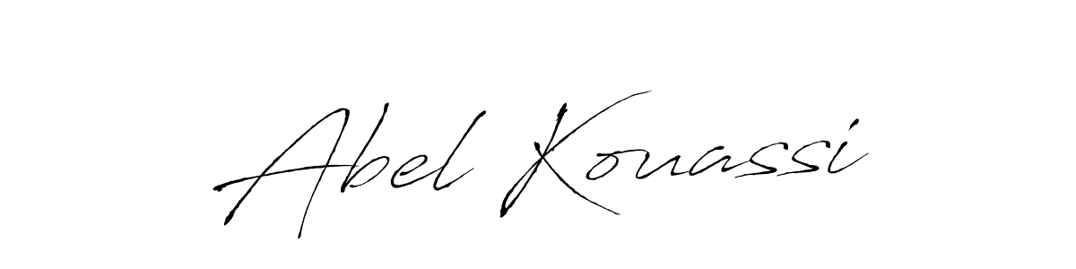 How to make Abel Kouassi name signature. Use Antro_Vectra style for creating short signs online. This is the latest handwritten sign. Abel Kouassi signature style 6 images and pictures png