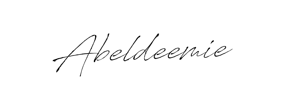 Make a beautiful signature design for name Abeldeemie. With this signature (Antro_Vectra) style, you can create a handwritten signature for free. Abeldeemie signature style 6 images and pictures png