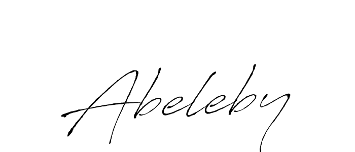 Antro_Vectra is a professional signature style that is perfect for those who want to add a touch of class to their signature. It is also a great choice for those who want to make their signature more unique. Get Abeleby name to fancy signature for free. Abeleby signature style 6 images and pictures png