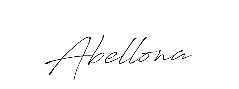 Design your own signature with our free online signature maker. With this signature software, you can create a handwritten (Antro_Vectra) signature for name Abellona. Abellona signature style 6 images and pictures png