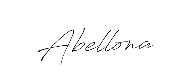 Design your own signature with our free online signature maker. With this signature software, you can create a handwritten (Antro_Vectra) signature for name Abellona. Abellona signature style 6 images and pictures png