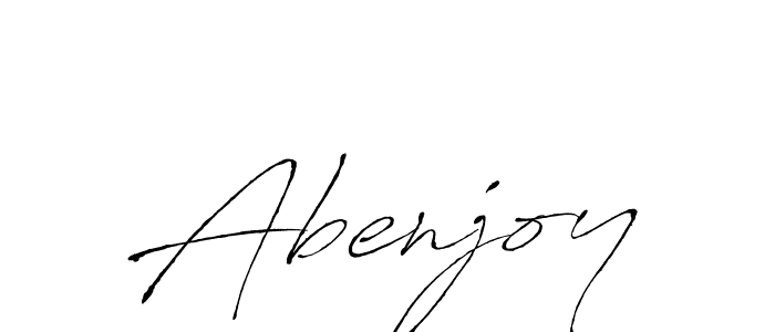 Antro_Vectra is a professional signature style that is perfect for those who want to add a touch of class to their signature. It is also a great choice for those who want to make their signature more unique. Get Abenjoy name to fancy signature for free. Abenjoy signature style 6 images and pictures png
