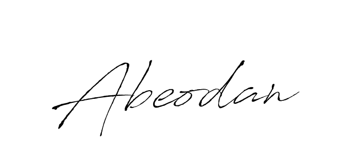 Design your own signature with our free online signature maker. With this signature software, you can create a handwritten (Antro_Vectra) signature for name Abeodan. Abeodan signature style 6 images and pictures png