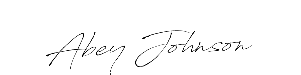 How to make Abey Johnson name signature. Use Antro_Vectra style for creating short signs online. This is the latest handwritten sign. Abey Johnson signature style 6 images and pictures png