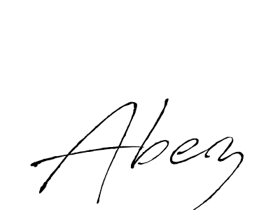 Make a beautiful signature design for name Abez. With this signature (Antro_Vectra) style, you can create a handwritten signature for free. Abez signature style 6 images and pictures png