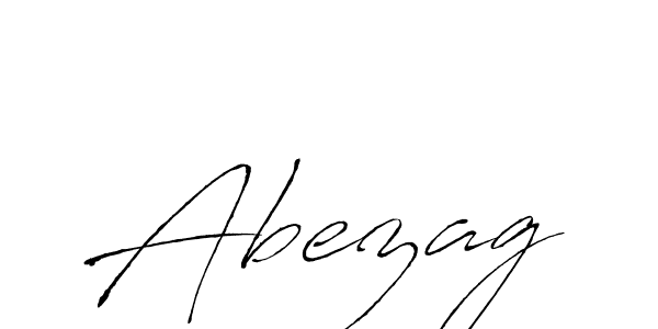 Abezag stylish signature style. Best Handwritten Sign (Antro_Vectra) for my name. Handwritten Signature Collection Ideas for my name Abezag. Abezag signature style 6 images and pictures png