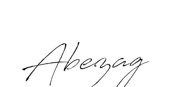 Use a signature maker to create a handwritten signature online. With this signature software, you can design (Antro_Vectra) your own signature for name Abezag. Abezag signature style 6 images and pictures png