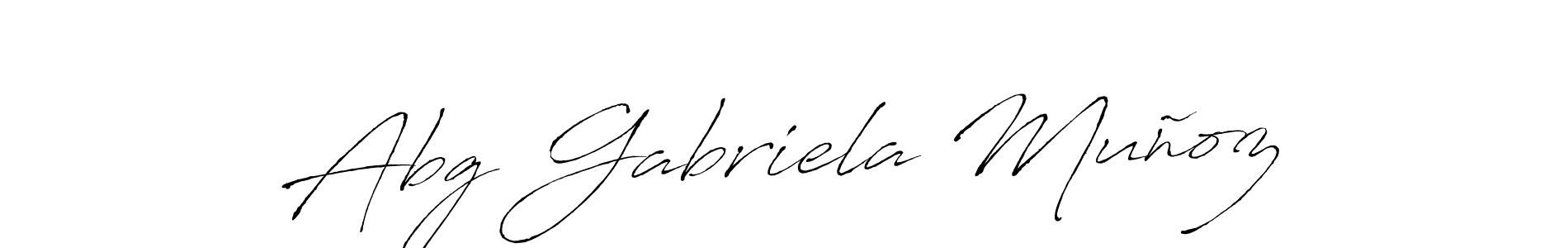 Similarly Antro_Vectra is the best handwritten signature design. Signature creator online .You can use it as an online autograph creator for name Abg Gabriela Muñoz. Abg Gabriela Muñoz signature style 6 images and pictures png