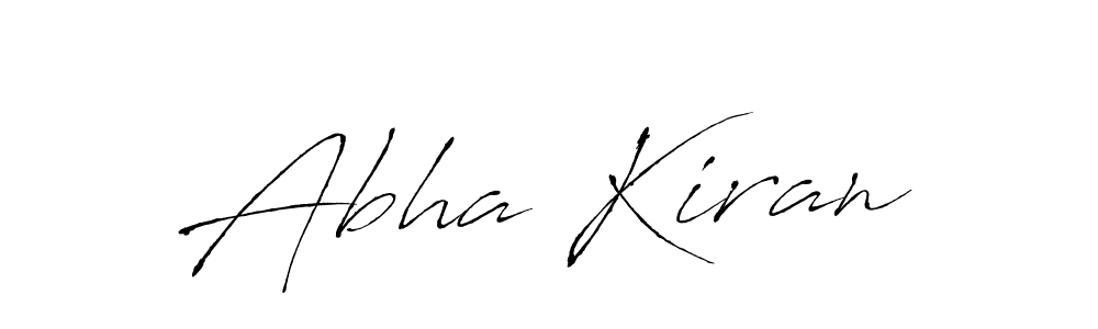 Create a beautiful signature design for name Abha Kiran. With this signature (Antro_Vectra) fonts, you can make a handwritten signature for free. Abha Kiran signature style 6 images and pictures png