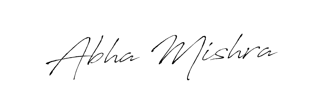 Abha Mishra stylish signature style. Best Handwritten Sign (Antro_Vectra) for my name. Handwritten Signature Collection Ideas for my name Abha Mishra. Abha Mishra signature style 6 images and pictures png