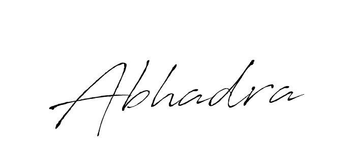 Make a beautiful signature design for name Abhadra. Use this online signature maker to create a handwritten signature for free. Abhadra signature style 6 images and pictures png