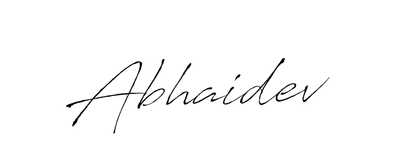 How to make Abhaidev name signature. Use Antro_Vectra style for creating short signs online. This is the latest handwritten sign. Abhaidev signature style 6 images and pictures png