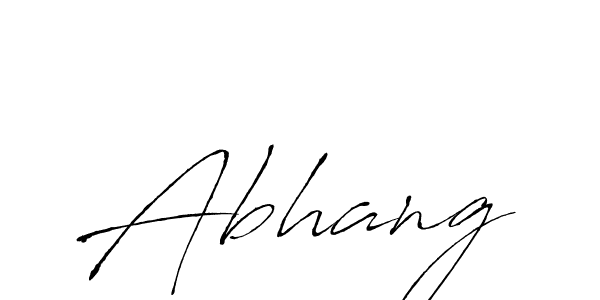 How to make Abhang signature? Antro_Vectra is a professional autograph style. Create handwritten signature for Abhang name. Abhang signature style 6 images and pictures png