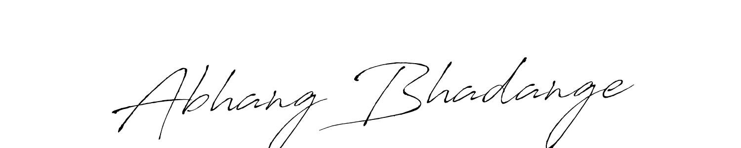 Also You can easily find your signature by using the search form. We will create Abhang Bhadange name handwritten signature images for you free of cost using Antro_Vectra sign style. Abhang Bhadange signature style 6 images and pictures png