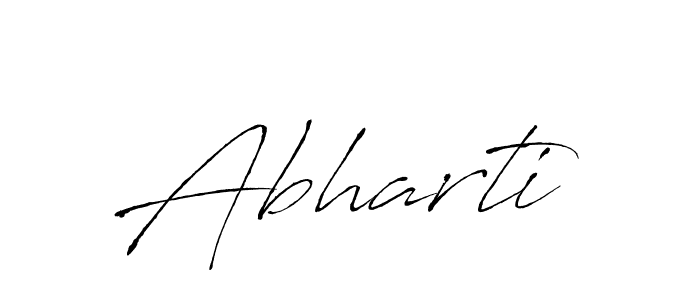 Design your own signature with our free online signature maker. With this signature software, you can create a handwritten (Antro_Vectra) signature for name Abharti. Abharti signature style 6 images and pictures png