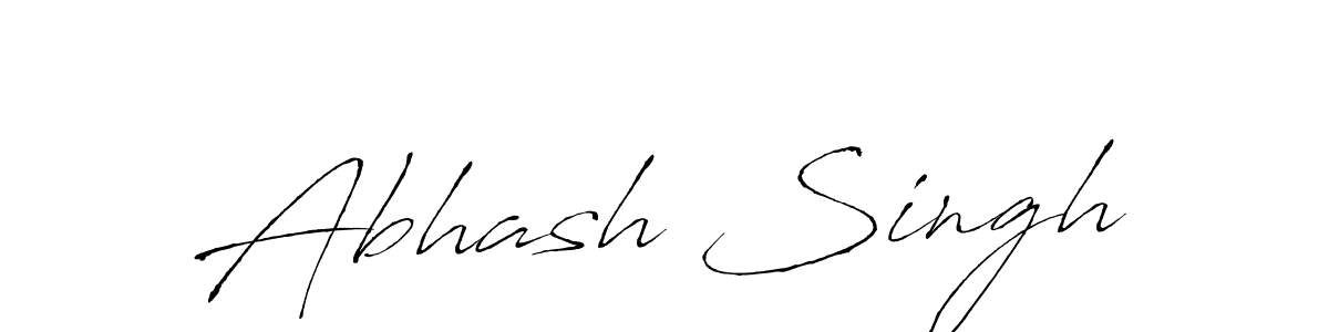 Design your own signature with our free online signature maker. With this signature software, you can create a handwritten (Antro_Vectra) signature for name Abhash Singh. Abhash Singh signature style 6 images and pictures png