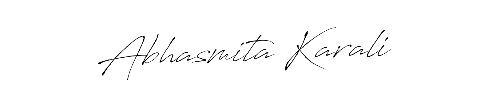 Make a beautiful signature design for name Abhasmita Karali. With this signature (Antro_Vectra) style, you can create a handwritten signature for free. Abhasmita Karali signature style 6 images and pictures png