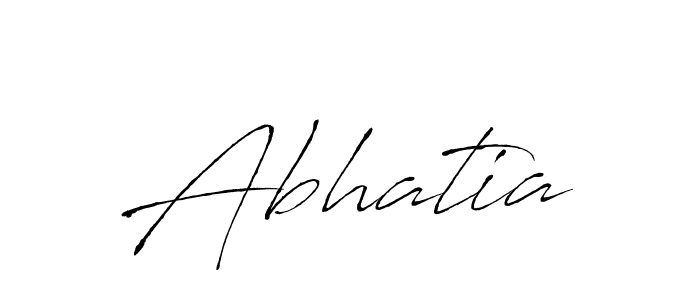 Design your own signature with our free online signature maker. With this signature software, you can create a handwritten (Antro_Vectra) signature for name Abhatia. Abhatia signature style 6 images and pictures png