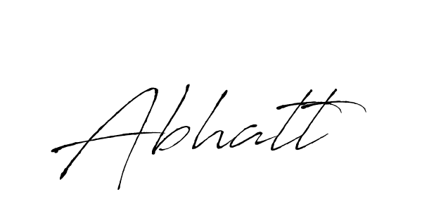 Abhatt stylish signature style. Best Handwritten Sign (Antro_Vectra) for my name. Handwritten Signature Collection Ideas for my name Abhatt. Abhatt signature style 6 images and pictures png