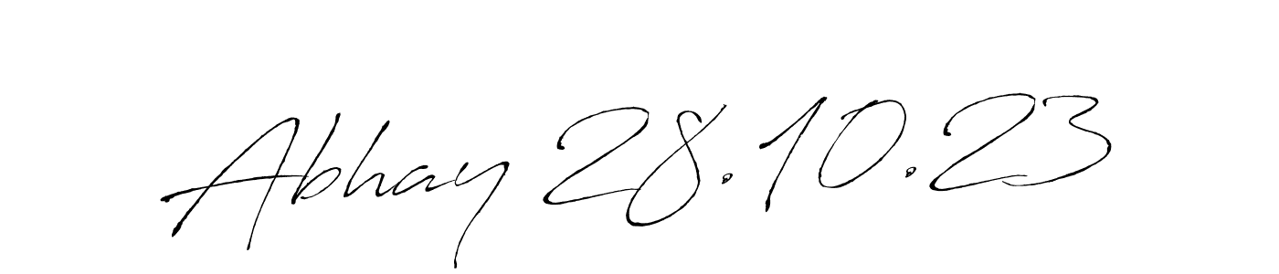 Also You can easily find your signature by using the search form. We will create Abhay 28.10.23 name handwritten signature images for you free of cost using Antro_Vectra sign style. Abhay 28.10.23 signature style 6 images and pictures png