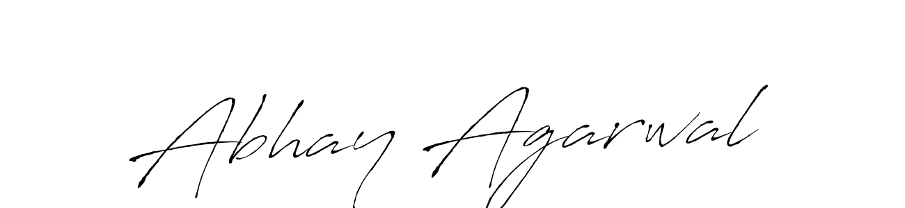 How to make Abhay Agarwal name signature. Use Antro_Vectra style for creating short signs online. This is the latest handwritten sign. Abhay Agarwal signature style 6 images and pictures png