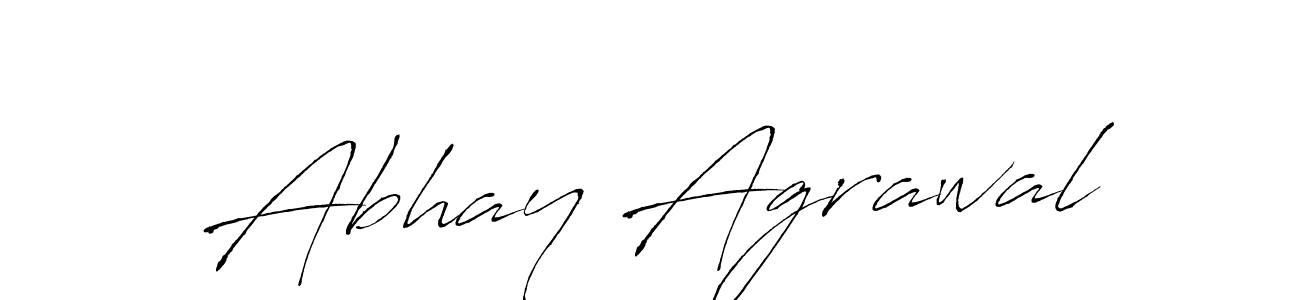 Create a beautiful signature design for name Abhay Agrawal. With this signature (Antro_Vectra) fonts, you can make a handwritten signature for free. Abhay Agrawal signature style 6 images and pictures png