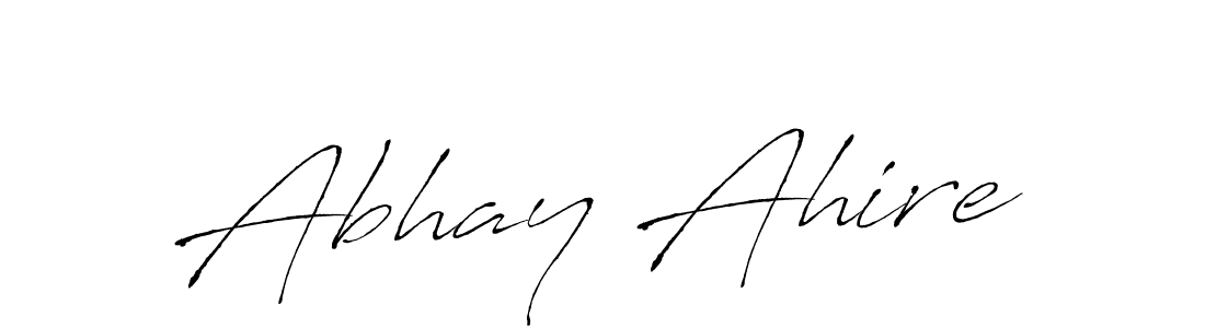 Design your own signature with our free online signature maker. With this signature software, you can create a handwritten (Antro_Vectra) signature for name Abhay Ahire. Abhay Ahire signature style 6 images and pictures png