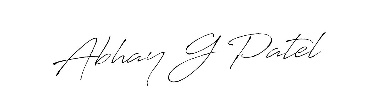 Create a beautiful signature design for name Abhay G Patel. With this signature (Antro_Vectra) fonts, you can make a handwritten signature for free. Abhay G Patel signature style 6 images and pictures png