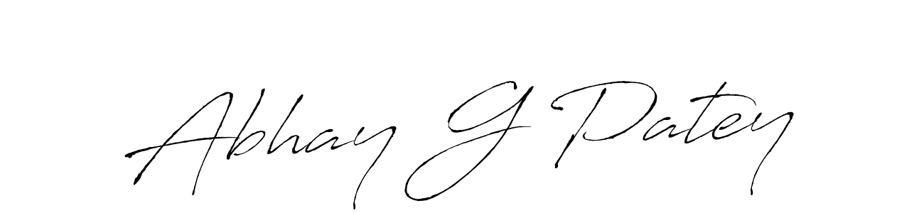 Design your own signature with our free online signature maker. With this signature software, you can create a handwritten (Antro_Vectra) signature for name Abhay G Patey. Abhay G Patey signature style 6 images and pictures png