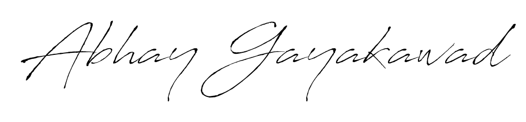 How to make Abhay Gayakawad name signature. Use Antro_Vectra style for creating short signs online. This is the latest handwritten sign. Abhay Gayakawad signature style 6 images and pictures png