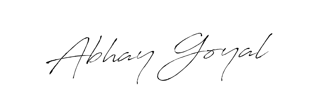 Create a beautiful signature design for name Abhay Goyal. With this signature (Antro_Vectra) fonts, you can make a handwritten signature for free. Abhay Goyal signature style 6 images and pictures png