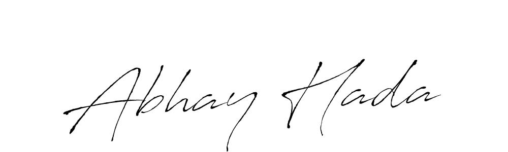 Also You can easily find your signature by using the search form. We will create Abhay Hada name handwritten signature images for you free of cost using Antro_Vectra sign style. Abhay Hada signature style 6 images and pictures png