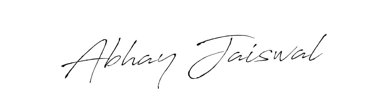 How to make Abhay Jaiswal name signature. Use Antro_Vectra style for creating short signs online. This is the latest handwritten sign. Abhay Jaiswal signature style 6 images and pictures png