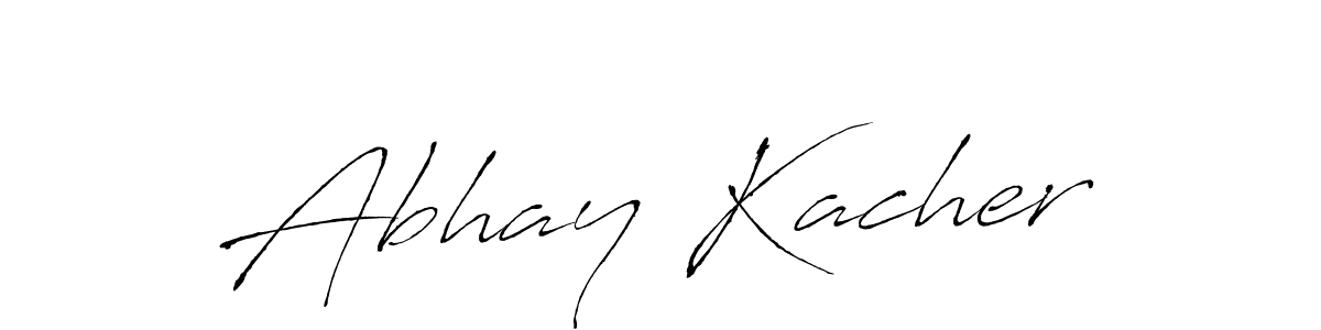 Create a beautiful signature design for name Abhay Kacher. With this signature (Antro_Vectra) fonts, you can make a handwritten signature for free. Abhay Kacher signature style 6 images and pictures png