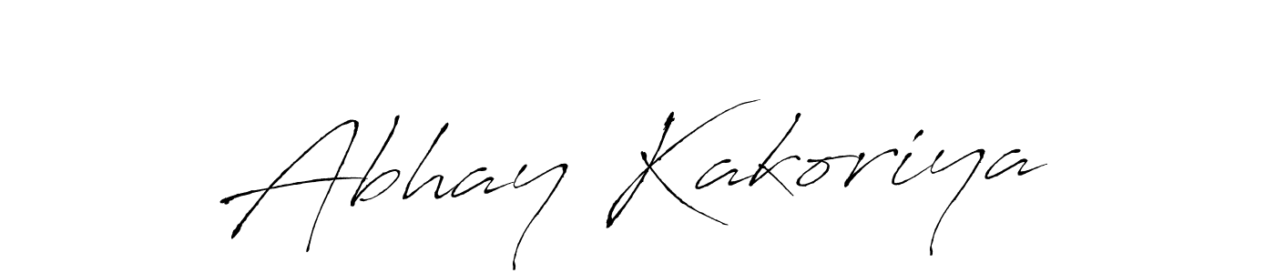 Make a beautiful signature design for name Abhay Kakoriya. With this signature (Antro_Vectra) style, you can create a handwritten signature for free. Abhay Kakoriya signature style 6 images and pictures png