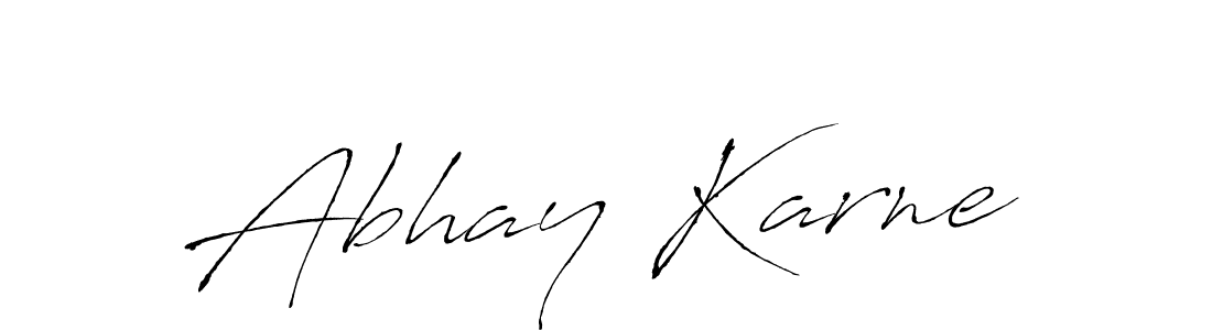 Make a beautiful signature design for name Abhay Karne. With this signature (Antro_Vectra) style, you can create a handwritten signature for free. Abhay Karne signature style 6 images and pictures png