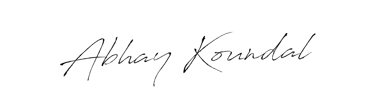 Make a beautiful signature design for name Abhay Koundal. With this signature (Antro_Vectra) style, you can create a handwritten signature for free. Abhay Koundal signature style 6 images and pictures png