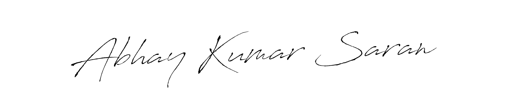Make a beautiful signature design for name Abhay Kumar Saran. With this signature (Antro_Vectra) style, you can create a handwritten signature for free. Abhay Kumar Saran signature style 6 images and pictures png