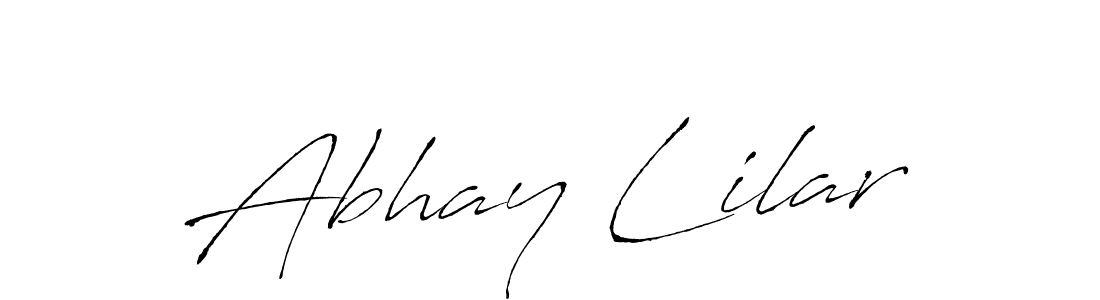 Similarly Antro_Vectra is the best handwritten signature design. Signature creator online .You can use it as an online autograph creator for name Abhay Lilar. Abhay Lilar signature style 6 images and pictures png