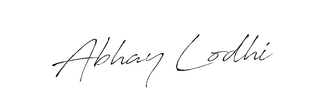 Abhay Lodhi stylish signature style. Best Handwritten Sign (Antro_Vectra) for my name. Handwritten Signature Collection Ideas for my name Abhay Lodhi. Abhay Lodhi signature style 6 images and pictures png