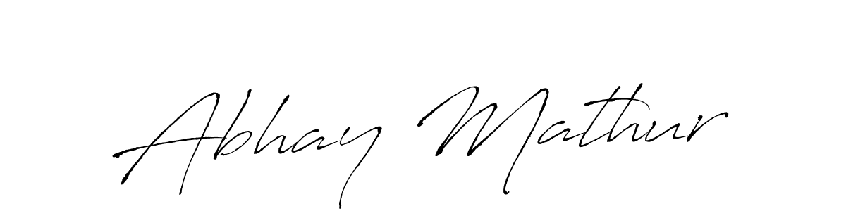 Abhay Mathur stylish signature style. Best Handwritten Sign (Antro_Vectra) for my name. Handwritten Signature Collection Ideas for my name Abhay Mathur. Abhay Mathur signature style 6 images and pictures png